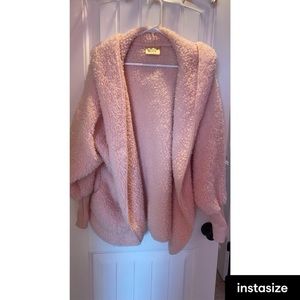 Women’s Nordic Beach Hooded Plush Cardigan